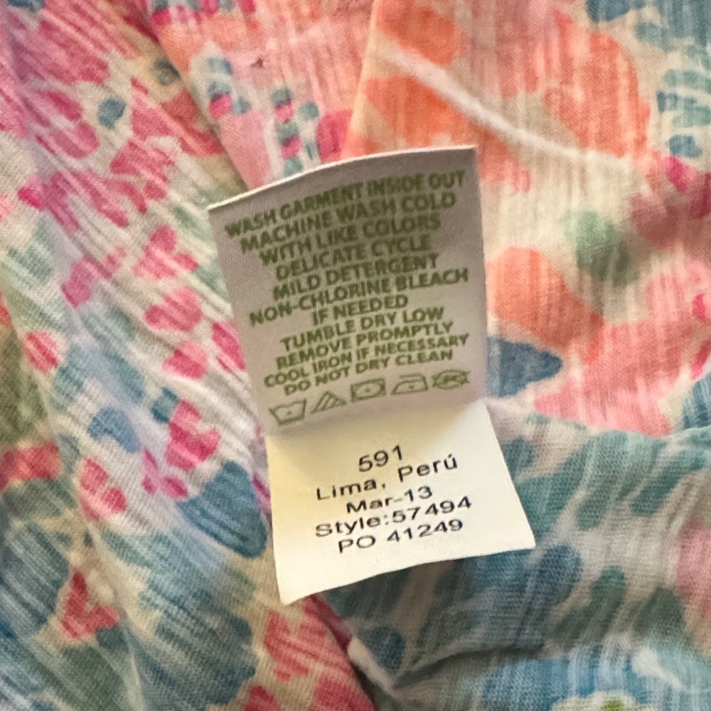 Lily Pulitzer Let’s Cha Cha Tunic Top Medium - Picture 5 of 5
